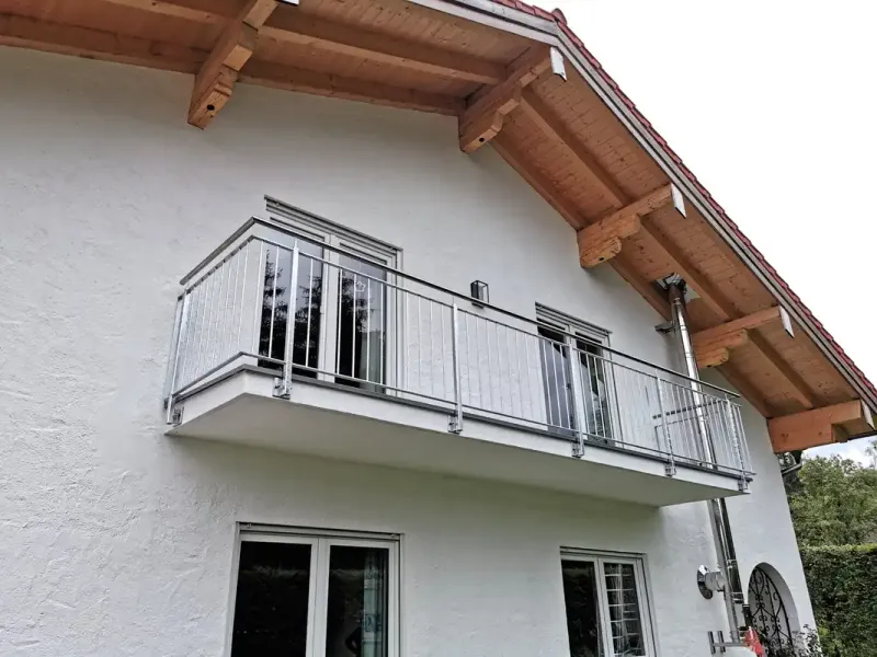 Balkon Edelstahl modern