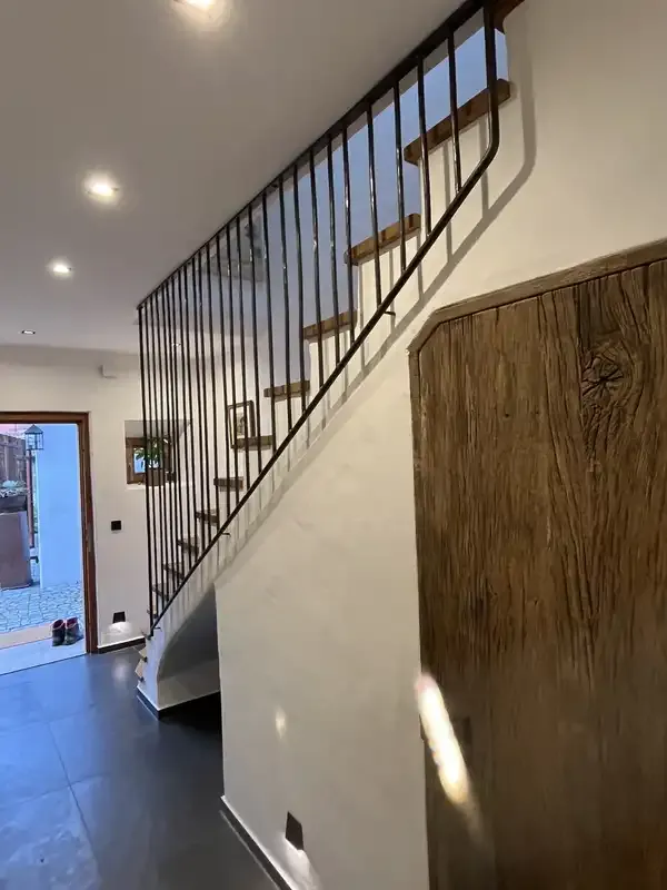 Treppengeländer geschmiedet Harfe