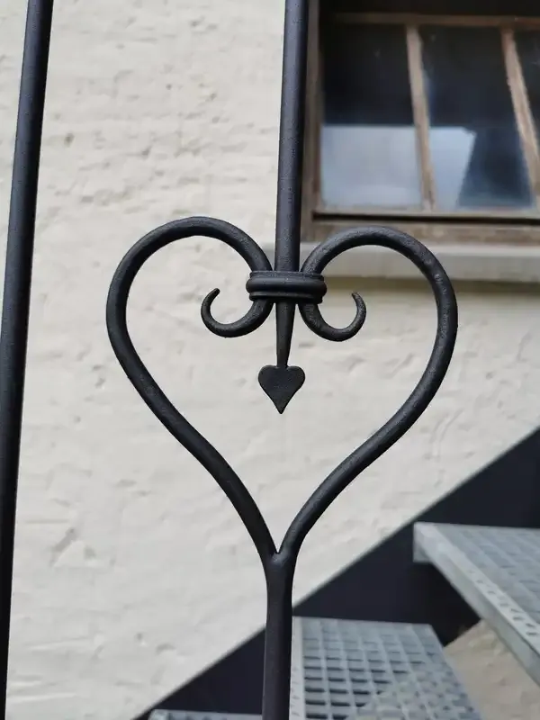 Geschmiedete Verzierung Herz
